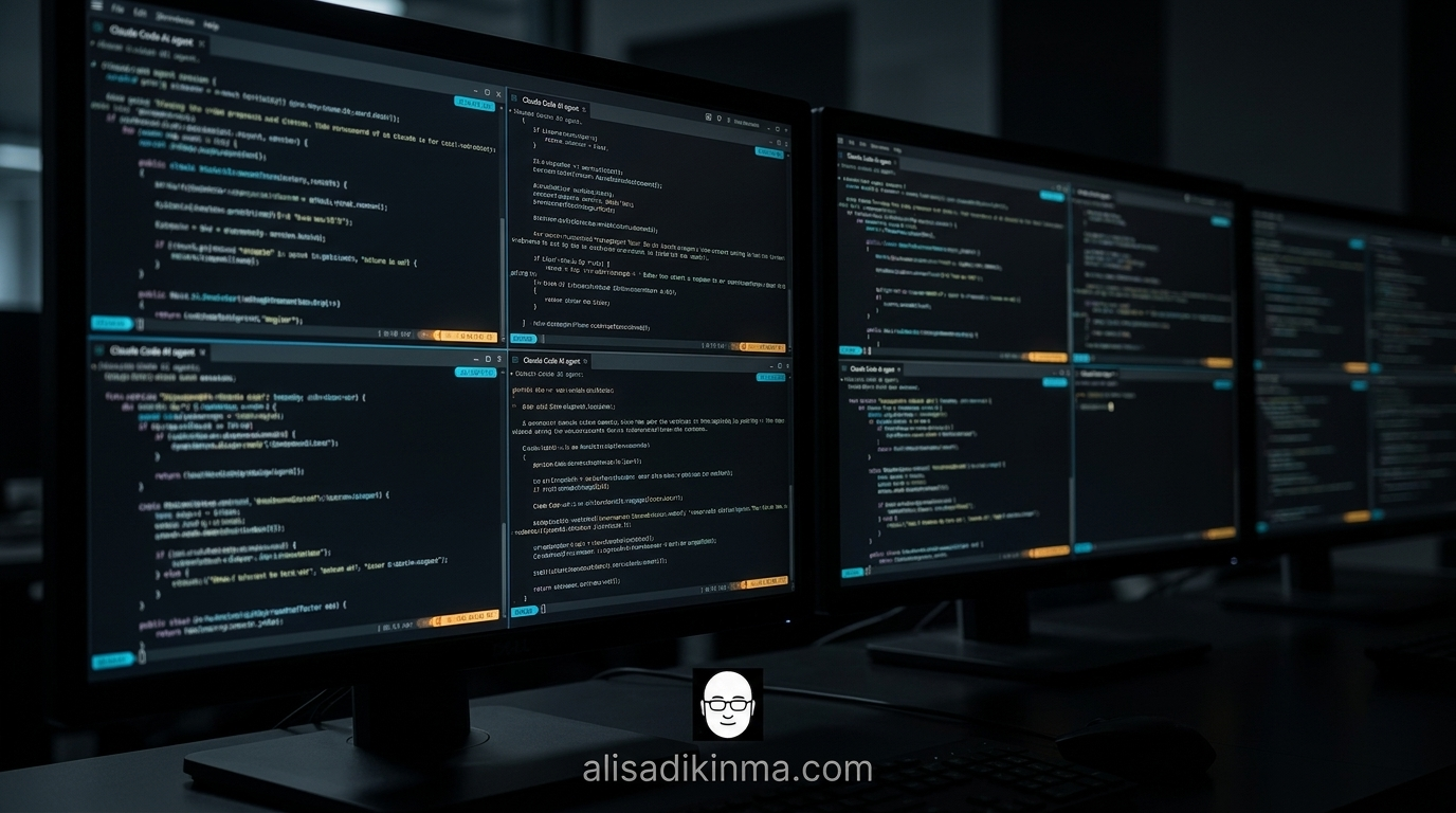 Multiple Claude Code terminal sessions running in parallel — the orchestration workflow that ships 22-27 PRs a day