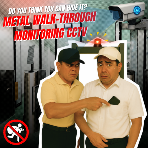 Production Ai-Powered Metal Walk-Through Monitoring Cctv