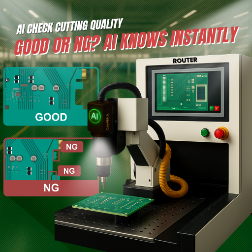 Ai Pcb Router Cutting Inspection